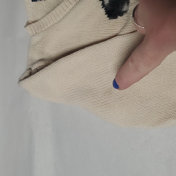 Ralph Lauren Girls Dalmatian Sweater Size 3T Cotton Puff Shoulder - Picture 15 of 16